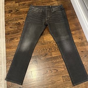 John Varvatos faded black jeans. Size 38. Like new.
